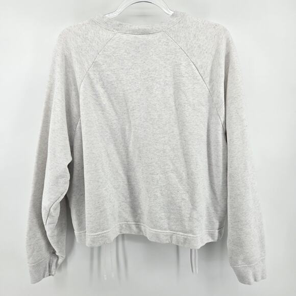 Nike Lace Up Cropped Sweater Size LG Athleisure Sporty Streetwear Casual Comfy - Picture 6 of 9